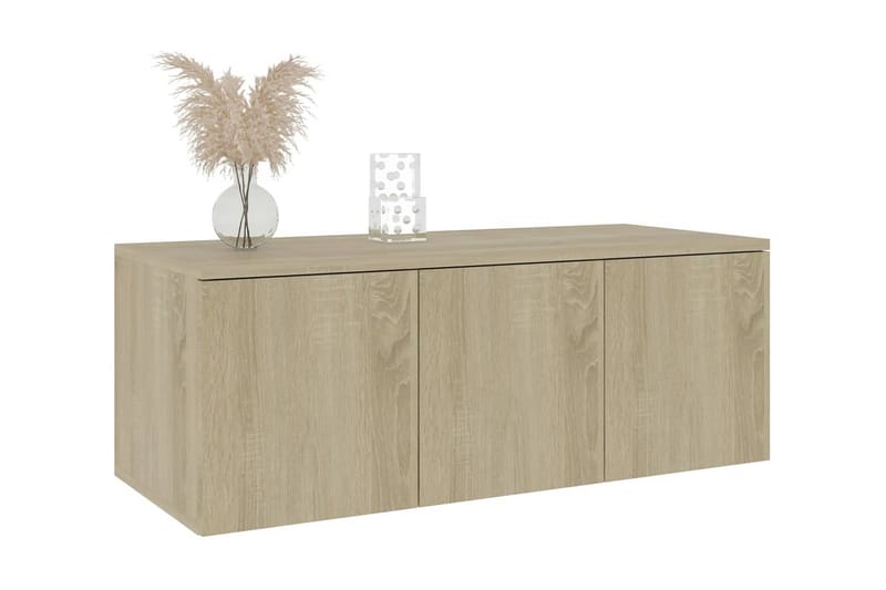 TV-taso Sonoma-tammi 80x34x30 cm lastulevy - Huonekalut - TV- & Mediakalusteet - Tv taso & Mediataso