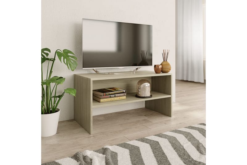 TV-taso Sonoma tammi 80x40x40 cm lastulevy - Ruskea - Huonekalut - TV- & Mediakalusteet - Tv taso & Mediataso