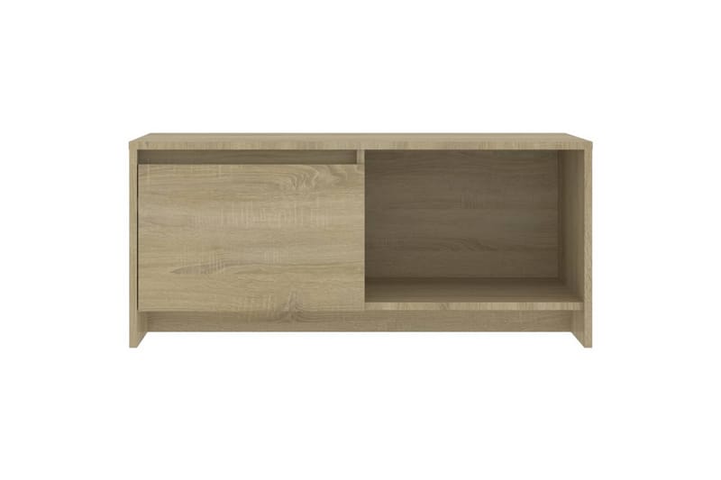 TV-taso Sonoma tammi 90x35x40 cm lastulevy - Beige - Tv taso & Mediataso