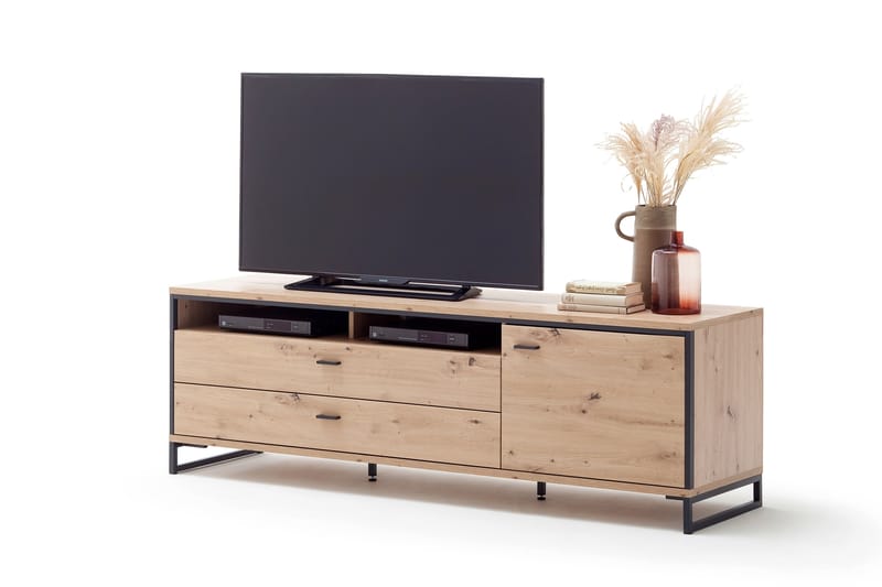 TV-taso Spinos 183 cm - Tammi/Antrasiitti - Huonekalut - TV- & Mediakalusteet - Tv taso & Mediataso