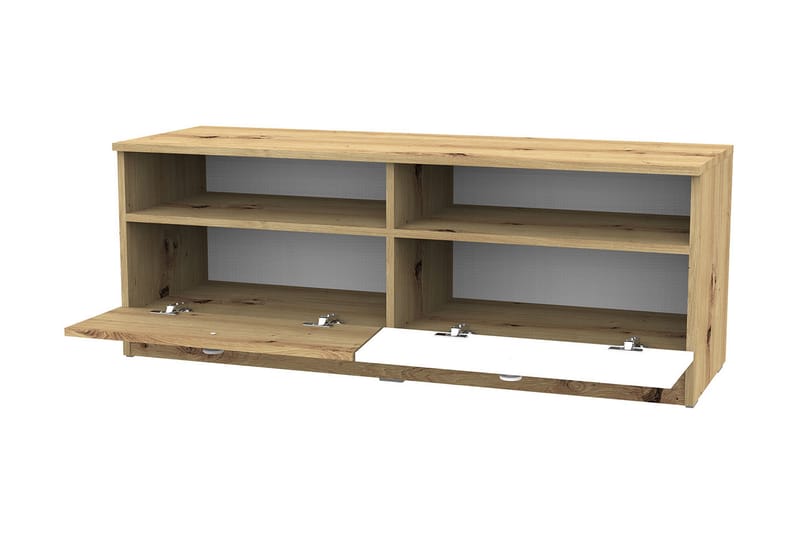 TV-taso Staton 120 cm - Luonnonväri/Valkoinen/Harmaa - Huonekalut - TV- & Mediakalusteet - Tv taso & Mediataso