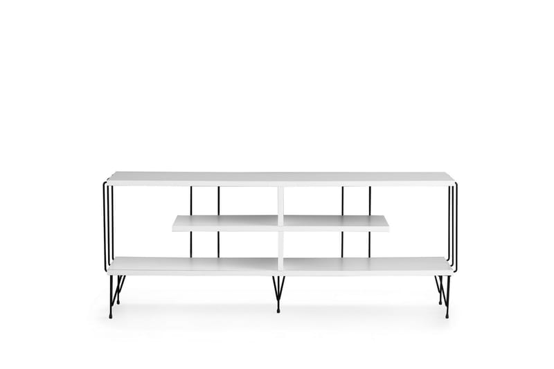 TV-taso Steinhagen 120 cm - Valkoinen - Huonekalut - TV- & Mediakalusteet - Tv taso & Mediataso