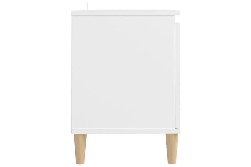 TV-taso täyspuiset jalat valkoinen 103,5x35x50 cm - Huonekalut - TV- & Mediakalusteet - Tv taso & Mediataso