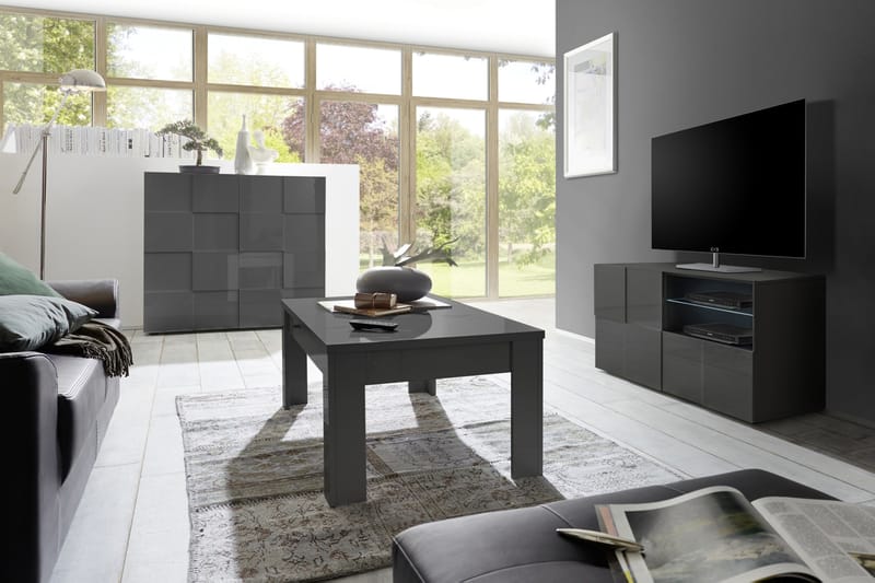 TV-taso Tabor 121 cm - Harmaa - Huonekalut - TV- & Mediakalusteet - Tv taso & Mediataso