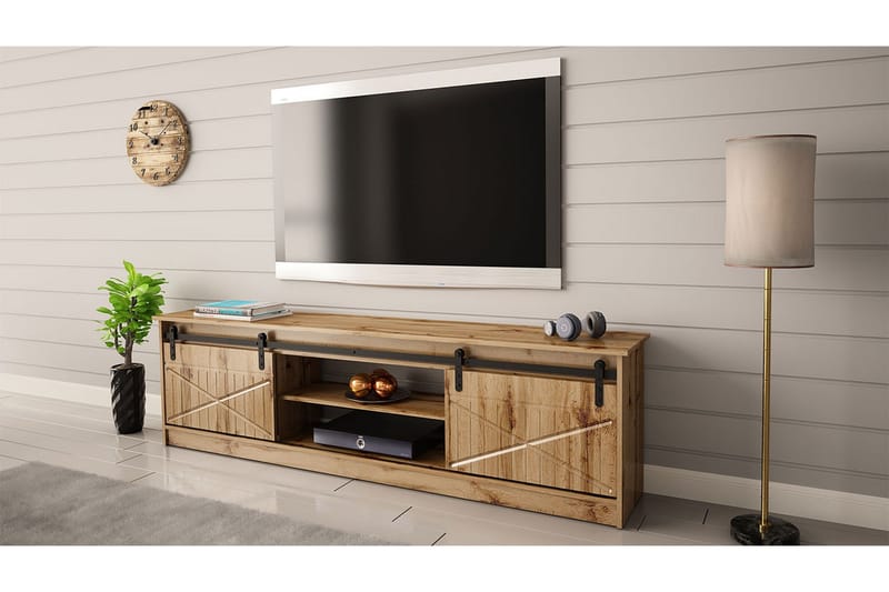 TV-Taso - Tammi - Huonekalut - TV- & Mediakalusteet - Tv taso & Mediataso