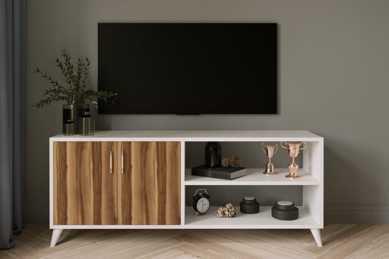 TV-taso Tasarima 150 cm - Luonnonväri/Valkoinen - Huonekalut - TV- & Mediakalusteet - Tv taso & Mediataso