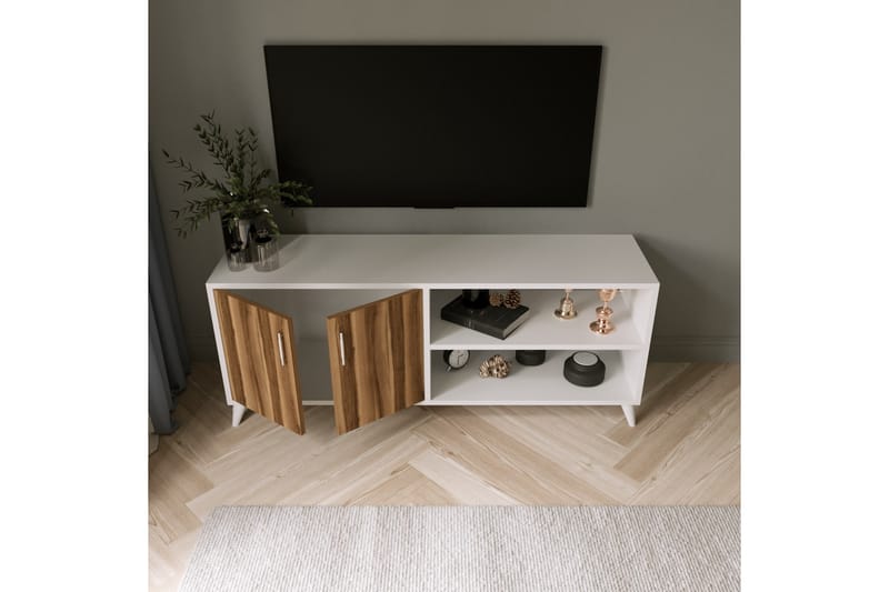 TV-taso Tasarima 150 cm - Luonnonväri/Valkoinen - Huonekalut - TV- & Mediakalusteet - Tv taso & Mediataso