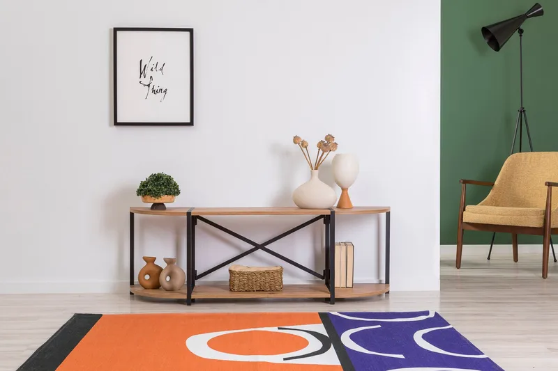 Tv-taso Thambo 138 cm, Ruskea/Musta