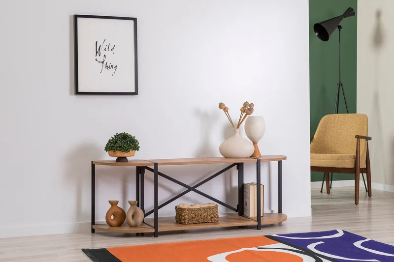 Tv-taso Thambo 138 cm - Ruskea/Musta - Huonekalut - TV- & Mediakalusteet - Tv taso & Mediataso