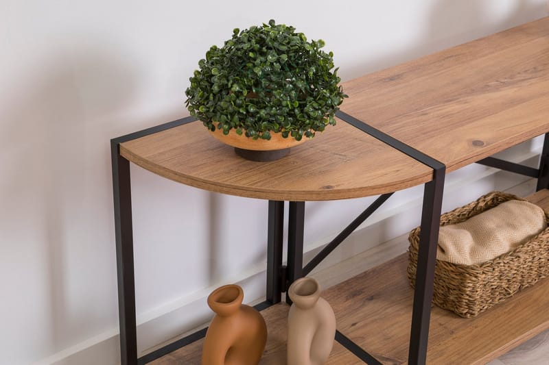 Tv-taso Thambo 138 cm - Ruskea/Musta - Huonekalut - TV- & Mediakalusteet - Tv taso & Mediataso