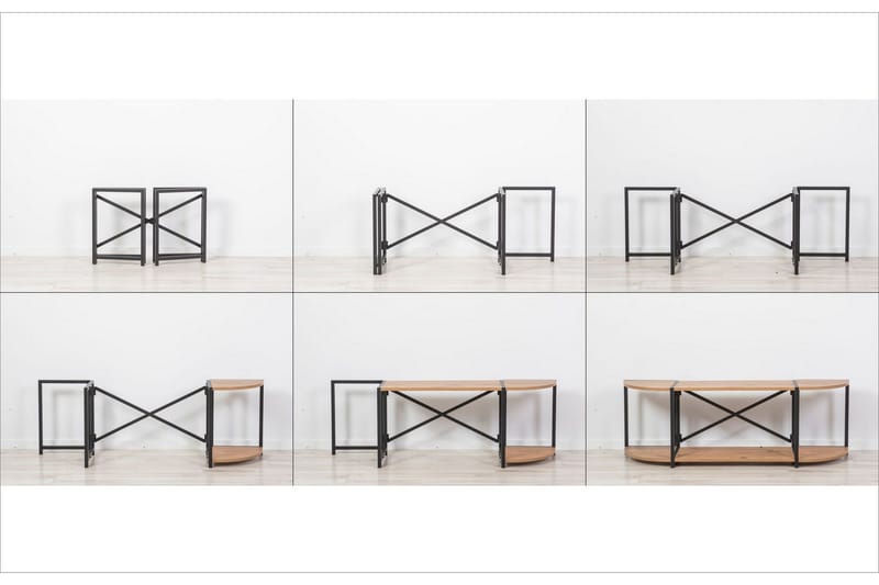 Tv-taso Thambo 138 cm - Ruskea/Musta - Huonekalut - TV- & Mediakalusteet - Tv taso & Mediataso