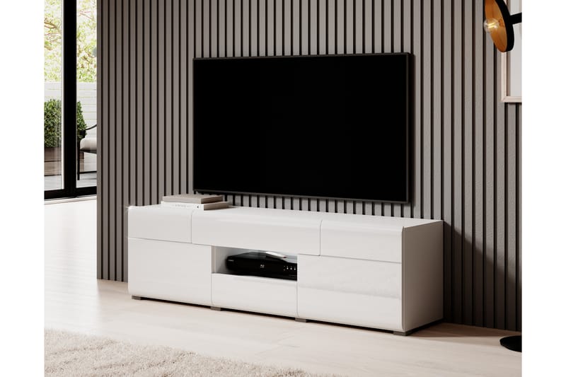 TV-taso Torrao 159 cm - Valkoinen - Huonekalut - TV- & Mediakalusteet - Tv taso & Mediataso