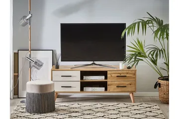 TV-taso Trapajugar 120 cm - Valkoinen - Huonekalut - TV- & Mediakalusteet - Tv taso & Mediataso