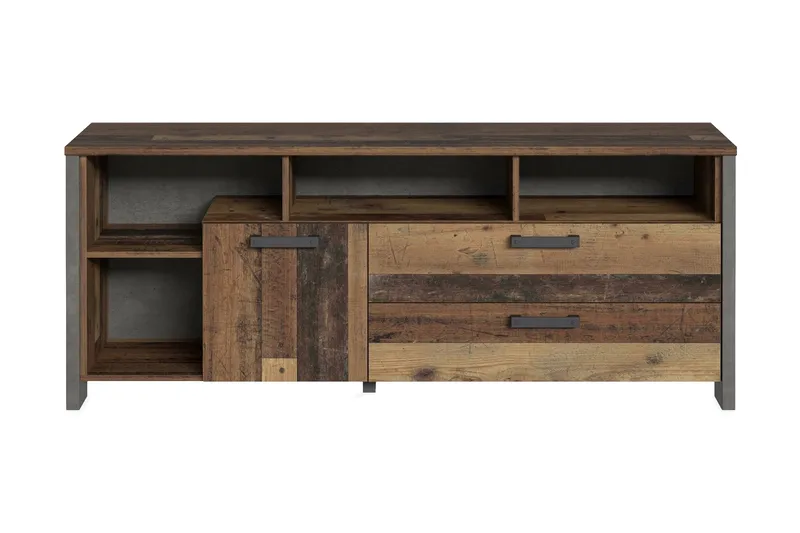 TV-taso Treknow 161 cm, Ruskea/Harmaa