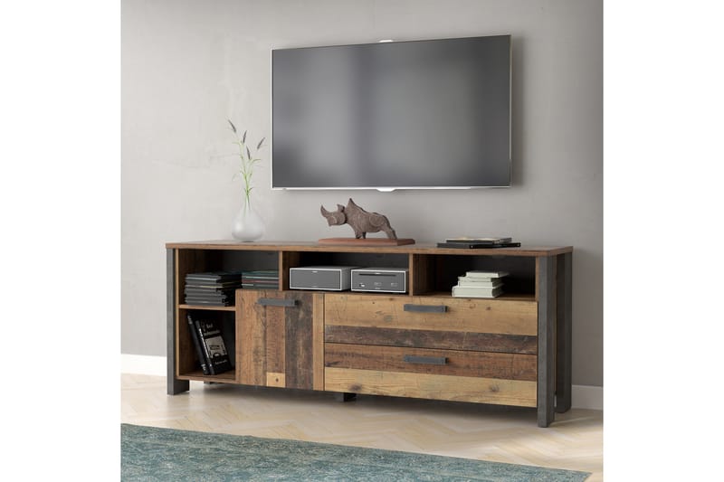 TV-taso Treknow 161 cm - Ruskea/Harmaa - Huonekalut - TV- & Mediakalusteet - Tv taso & Mediataso