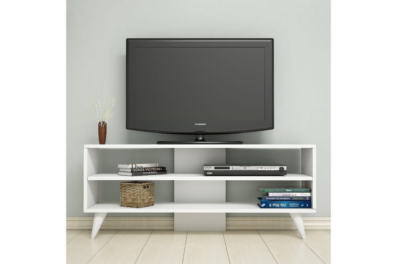 TV-taso Tyrsberget 120 cm - Valkoinen - Huonekalut - TV- & Mediakalusteet - Tv taso & Mediataso