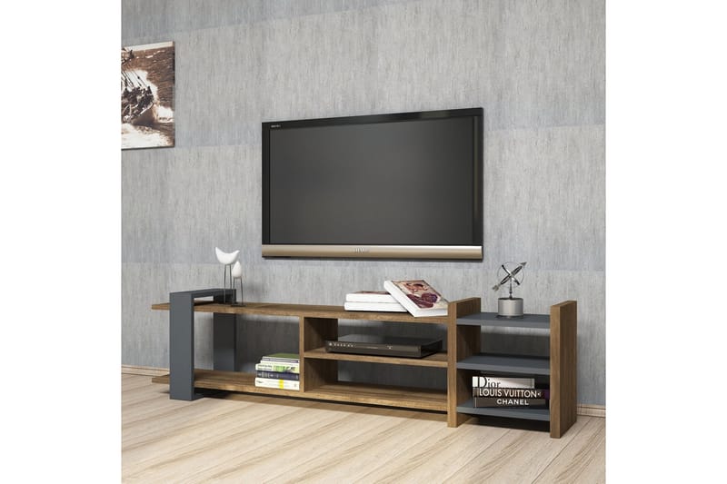 TV-taso Tyrsberget 156 cm - Ruskea/Harmaa - Huonekalut - TV- & Mediakalusteet - Tv taso & Mediataso