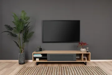 TV-taso Tyrsberget 160 cm - Ruskea/Harmaa - Huonekalut - TV- & Mediakalusteet - Tv taso & Mediataso