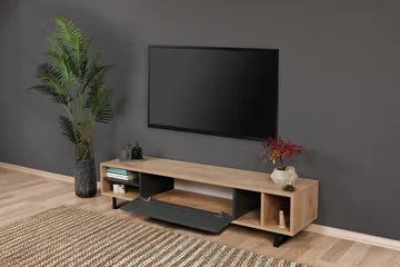 TV-taso Tyrsberget 160 cm - Ruskea/Harmaa - Huonekalut - TV- & Mediakalusteet - Tv taso & Mediataso
