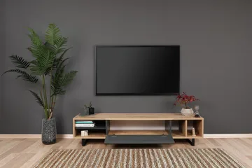 TV-taso Tyrsberget 160 cm - Ruskea/Harmaa - Huonekalut - TV- & Mediakalusteet - Tv taso & Mediataso
