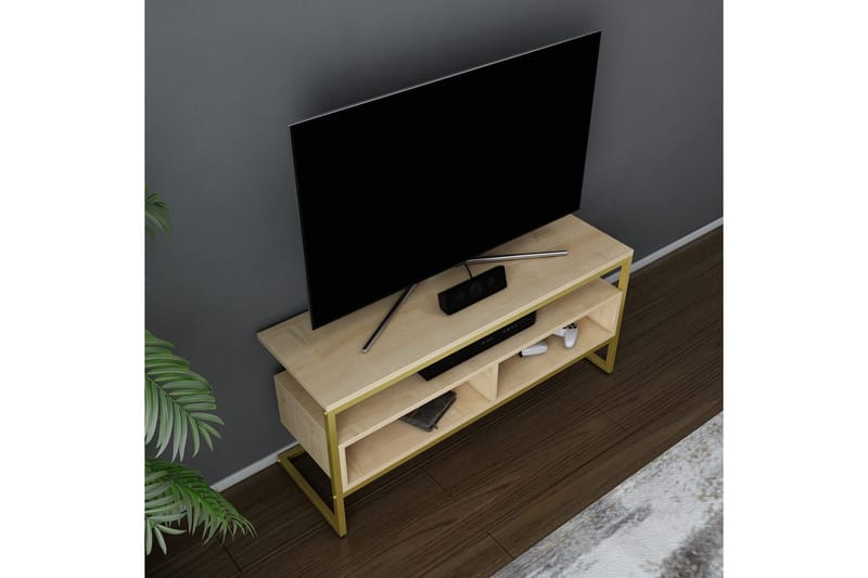 TV-taso Urgby 110x49,9 cm - Kulta - Huonekalut - TV- & Mediakalusteet - Tv taso & Mediataso
