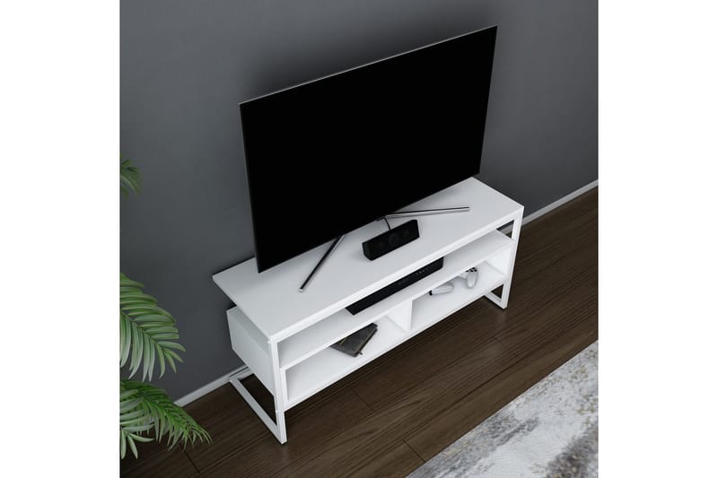 TV-taso Urgby 110x49,9 cm - Valkoinen - Tv taso & Mediataso