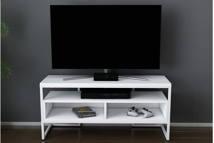 TV-taso Urgby 110x49,9 cm - Valkoinen - Tv taso & Mediataso