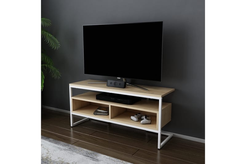 TV-taso Urgby 110x49,9 cm - Valkoinen - Huonekalut - TV- & Mediakalusteet - Tv taso & Mediataso