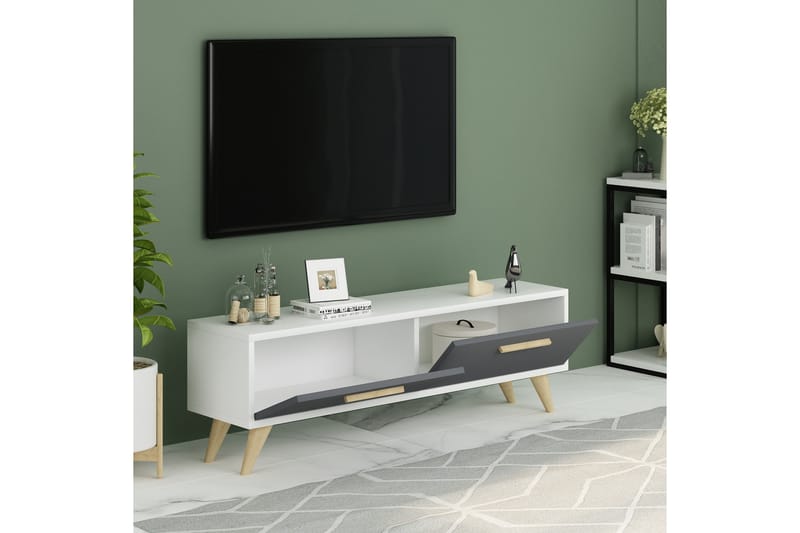 TV-taso Urgby 120x45 cm - Valkoinen - Huonekalut - TV- & Mediakalusteet - Tv taso & Mediataso