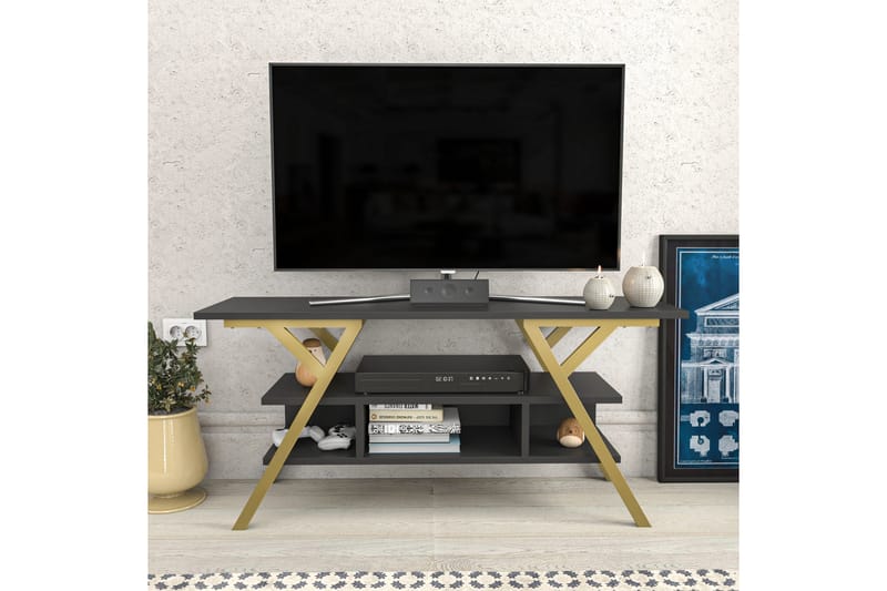 TV-taso Urgby 120x55 cm - Kulta - Huonekalut - TV- & Mediakalusteet - Tv taso & Mediataso