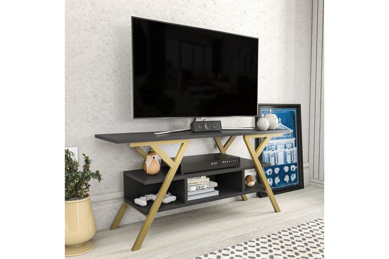 TV-taso Urgby 120x55 cm - Kulta - Tv taso & Mediataso