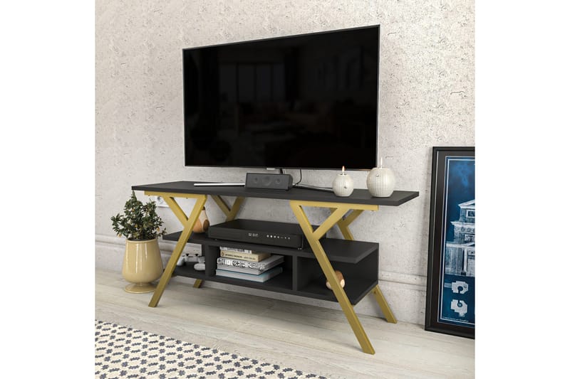 TV-taso Urgby 120x55 cm - Kulta - Tv taso & Mediataso