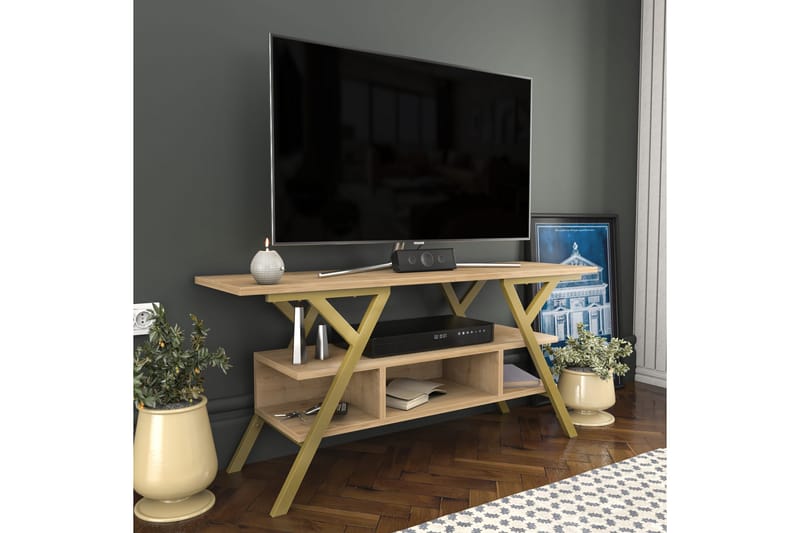 TV-taso Urgby 120x55 cm - Kulta - Huonekalut - TV- & Mediakalusteet - Tv taso & Mediataso