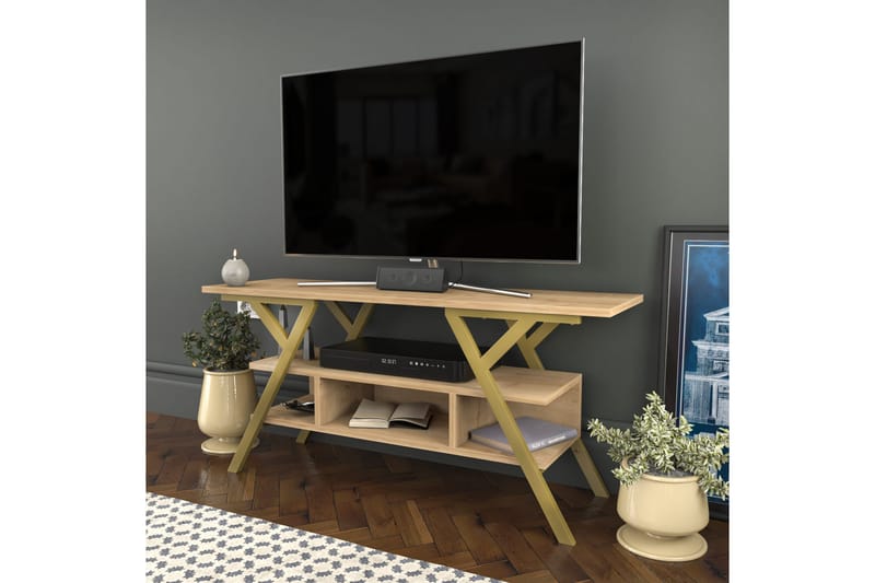 TV-taso Urgby 120x55 cm - Kulta - Tv taso & Mediataso