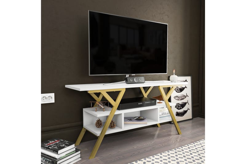 TV-taso Urgby 120x55 cm - Kulta - Huonekalut - TV- & Mediakalusteet - Tv taso & Mediataso