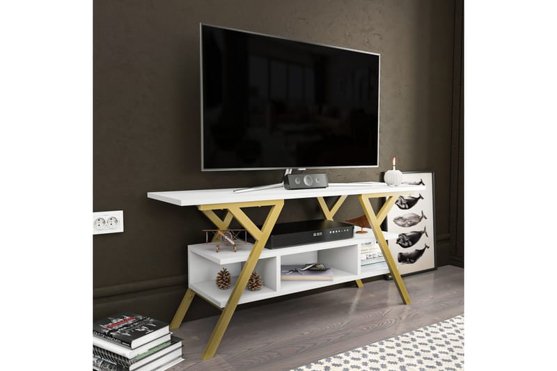 TV-taso Urgby 120x55 cm - Kulta - Tv taso & Mediataso