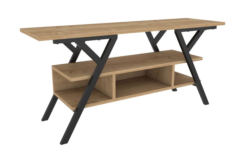 TV-taso Urgby 120x55 cm, Musta