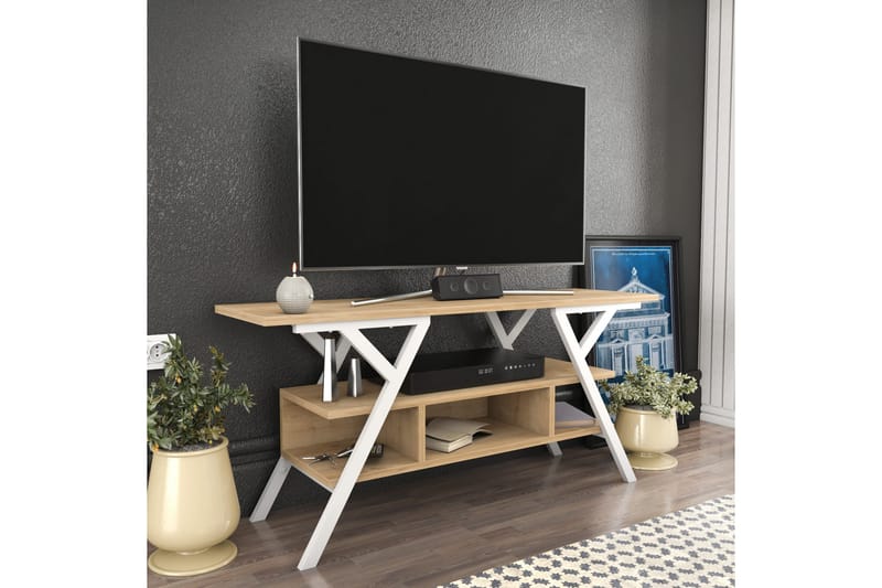 TV-taso Urgby 120x55 cm - Valkoinen - Huonekalut - TV- & Mediakalusteet - Tv taso & Mediataso