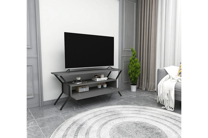 TV-taso Urgby 124x54 cm - Antrasiitti - Tv taso & Mediataso