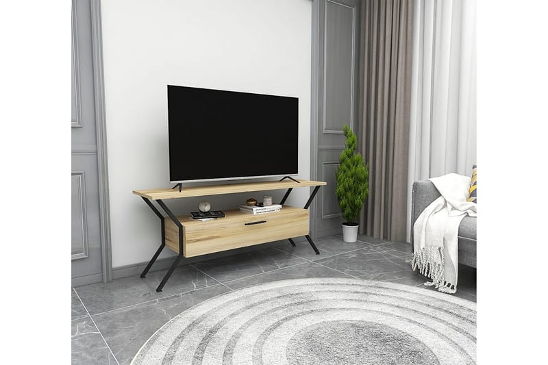 TV-taso Urgby 124x54 cm - Monivärinen - Huonekalut - TV- & Mediakalusteet - Tv taso & Mediataso