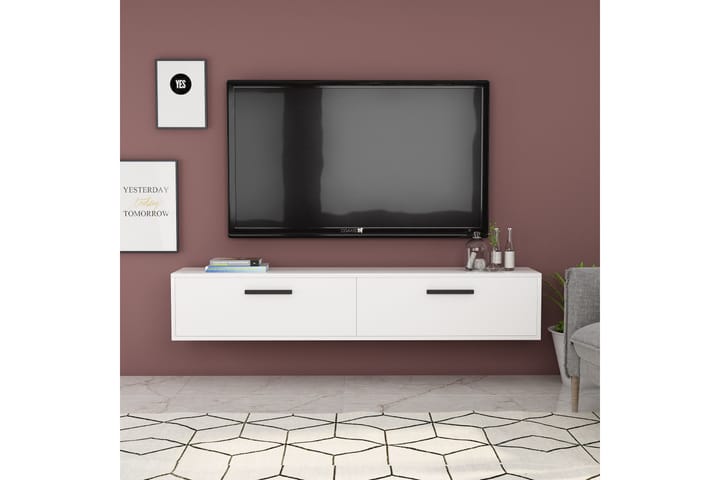 TV-taso Urgby 150x45 cm - Valkoinen - Tv taso & Mediataso