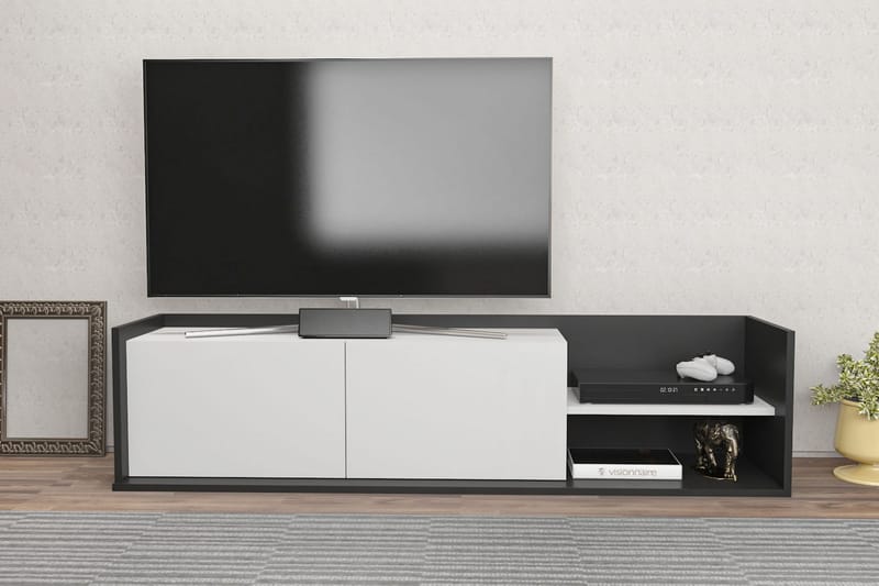 TV-taso Urgby 160x36,8 cm - Antrasiitti - Huonekalut - TV- & Mediakalusteet - Tv taso & Mediataso