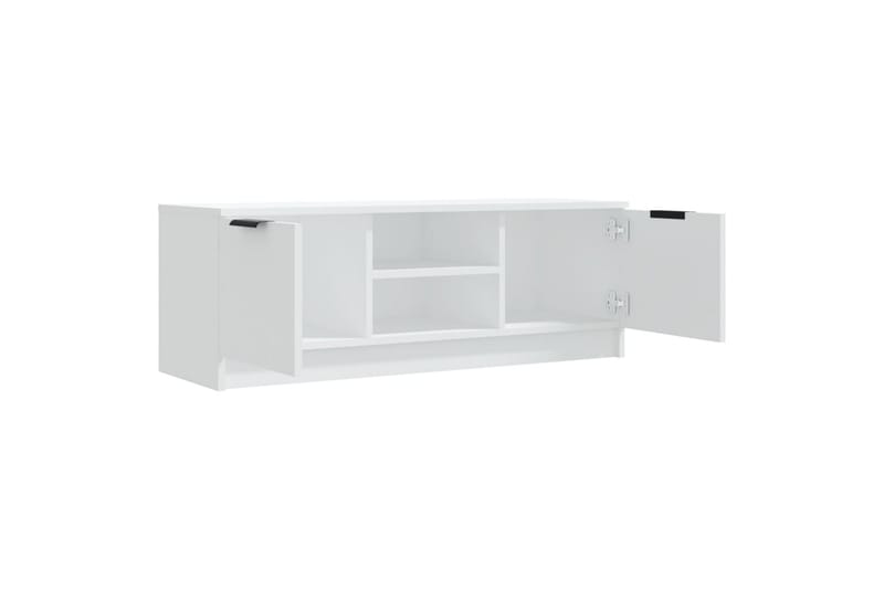 TV-taso valkoinen 102x35x36,5 cm tekninen puu - Valkoinen - Huonekalut - TV- & Mediakalusteet - Tv taso & Mediataso