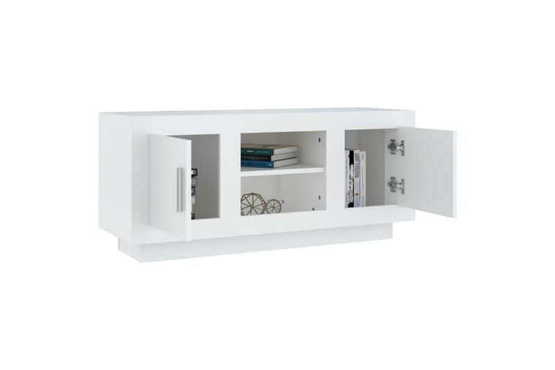 TV-taso valkoinen 102x35x45 cm tekninen puu - Valkoinen - Huonekalut - TV- & Mediakalusteet - Tv taso & Mediataso