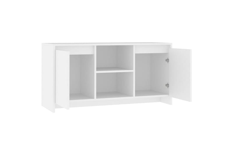TV-taso valkoinen 102x37,5x52,5 cm lastulevy - Valkoinen - Huonekalut - TV- & Mediakalusteet - Tv taso & Mediataso