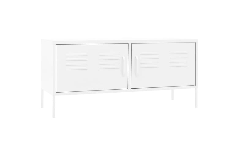 TV-taso valkoinen 105x35x50 cm teräs - Huonekalut - TV- & Mediakalusteet - Tv taso & Mediataso