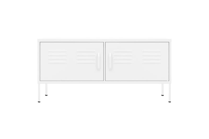 TV-taso valkoinen 105x35x50 cm teräs - Huonekalut - TV- & Mediakalusteet - Tv taso & Mediataso
