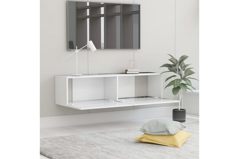TV-taso valkoinen 120x30x30 cm lastulevy - Huonekalut - TV- & Mediakalusteet - Tv taso & Mediataso