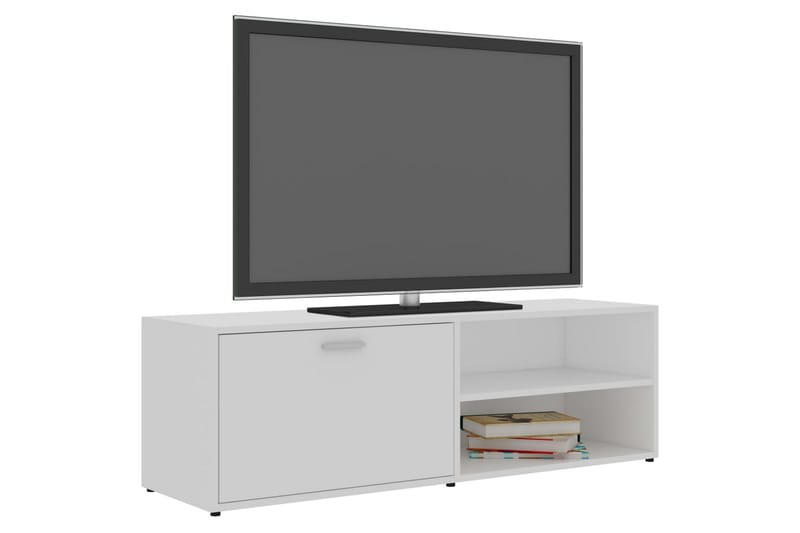 TV-taso valkoinen 120x34x37 cm lastulevy - Valkoinen - Huonekalut - TV- & Mediakalusteet - Tv taso & Mediataso