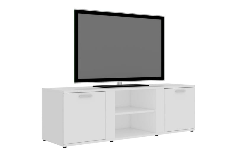 TV-taso valkoinen 120x34x37 cm lastulevy - Valkoinen - Huonekalut - TV- & Mediakalusteet - Tv taso & Mediataso